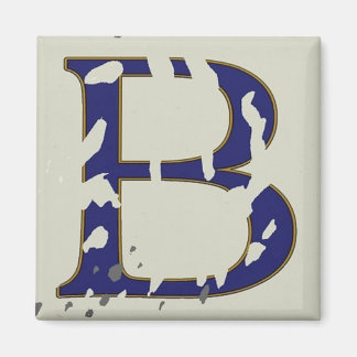 Aimant Lettre bleue de la rue New Orleans Carrelage "B"