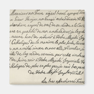 Aimant Lettre de George I à Charles VI