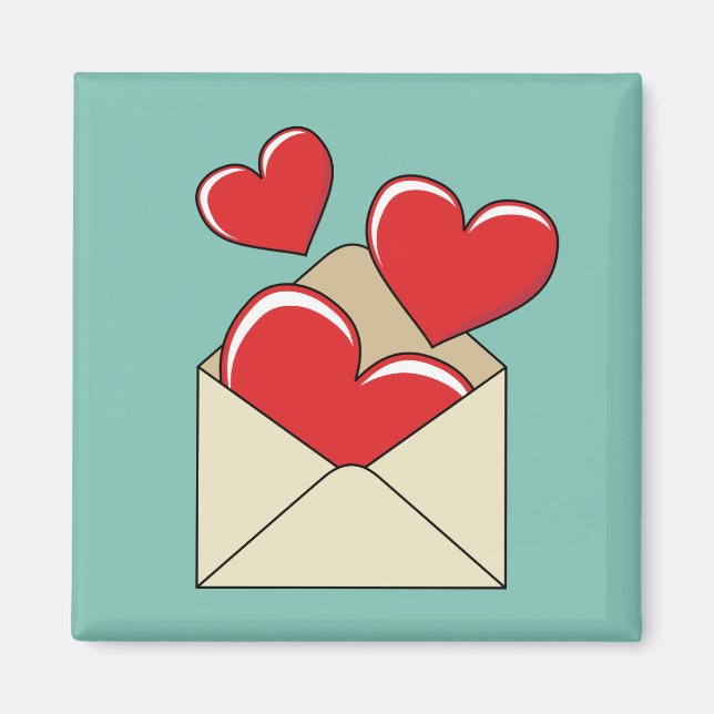 Aimant Lettre de love (Devant)