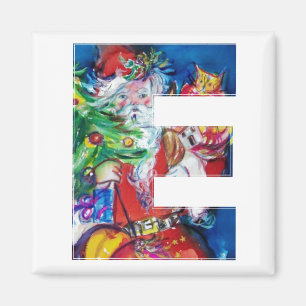 AIMANT LETTRE DE NOËL / PÈRE NOËL AVEC ARBRE DE NOËL