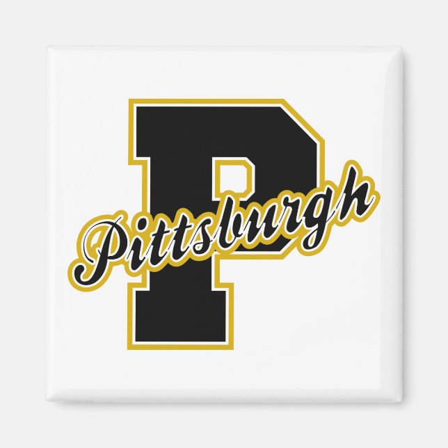Aimant LETTRE DE Pittsburgh (Devant)