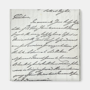 Aimant Lettre de William IV à Madame Nelson