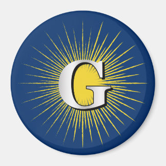 Aimant Lettre G - symbole maçonnique