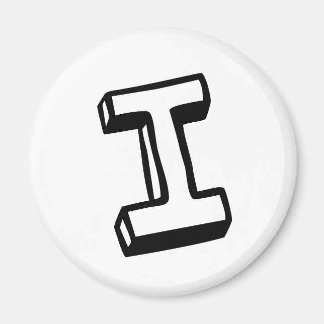Aimant Lettre I (Devant)