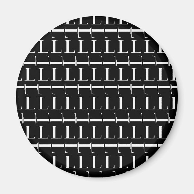 Aimant Lettre initiale monogramme L (Devant)