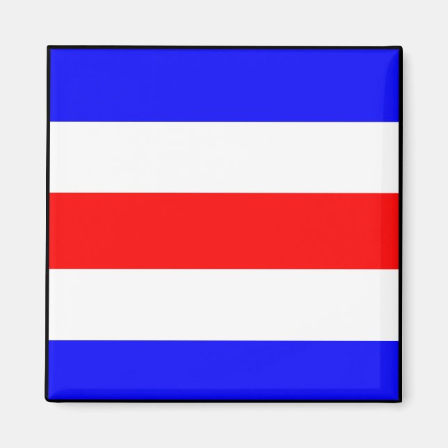 Aimant Lettre internationale du pavillon maritime nautiqu (Devant)