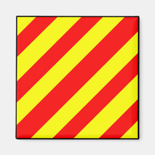 Aimant Lettre internationale du pavillon maritime nautiqu