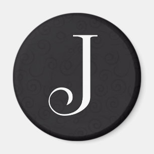 Aimant Lettre J de monogramme