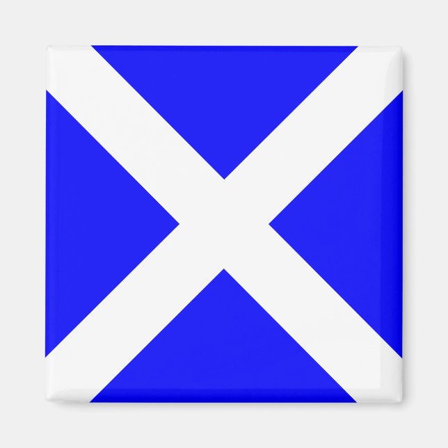 Aimant Lettre M (Mike) du signal de l'alphabet du drapeau (Devant)