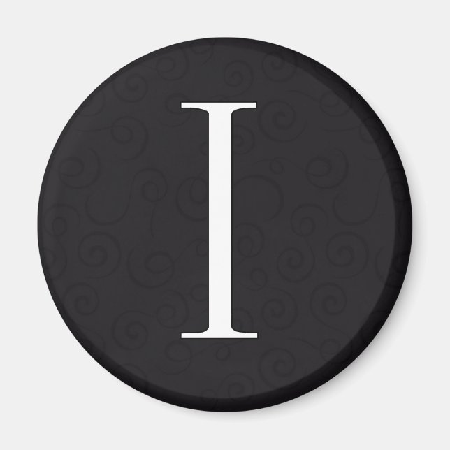 Aimant Lettre monogramme I (Devant)