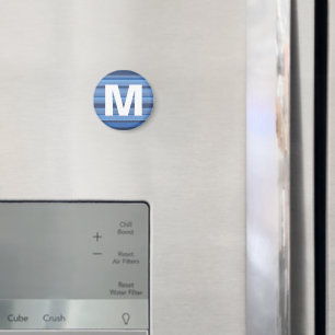 AIMANT LETTRE MONOGRAPHIQUE BLEUVE AMATEUR D'ART POUR ENF