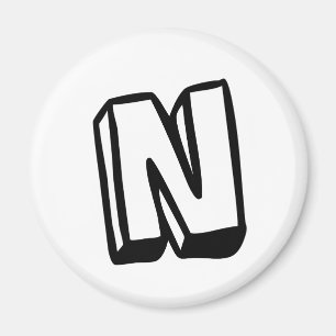 Aimant Lettre N