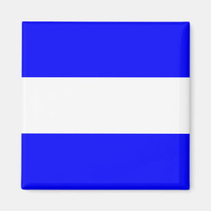 Aimant Lettre nautique J (Juliett) de signal de drapeau