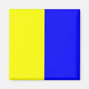 Aimant Lettre nautique K (kilo) de signal de drapeau