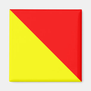 Aimant Lettre nautique O (oscar) de signe d'alphabet de