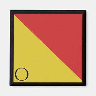 Aimant Lettre O alphabet magnétique du drapeau nautique