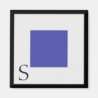 Aimant LETTRE S D'Alphabet À Drapeau Nautique