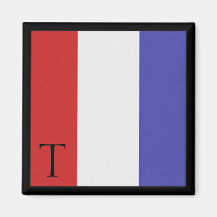 Aimant Lettre T alphabet magnétique du drapeau nautique