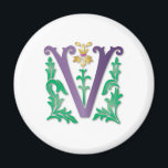 Aimant Lettre V Monogramme<br><div class="desc">Nous avons tout l'alphabet dans l'élégance fleur-de-lis et dans chaque couleur que vous pouvez imaginer! Du rouge A au violet Z, nous avons tellement de choix que vous êtes sûr de trouver exactement ce dont vous avez besoin. Déplacez l'image, dimensionnez-la vers le haut ou vers le bas et, comme toujours,...</div>