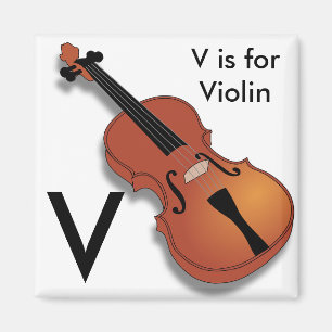 Aimant "Lettre V" pour l'aimant Alphabet pour violon pour