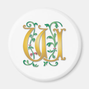 Aimant Lettre W Monogramme