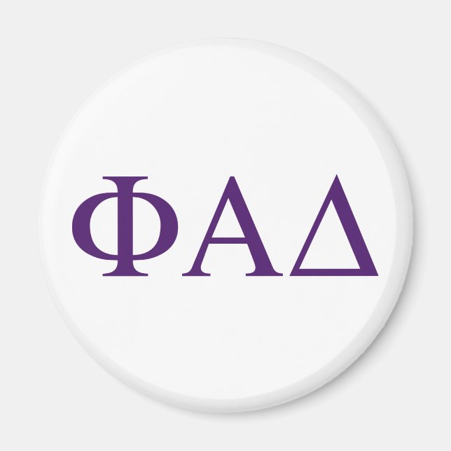Aimant Lettres grecques Phi Alpha Delta (Devant)