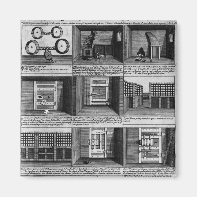 Aimant L'évasion de Shepherd de la prison de Newgate (Devant)