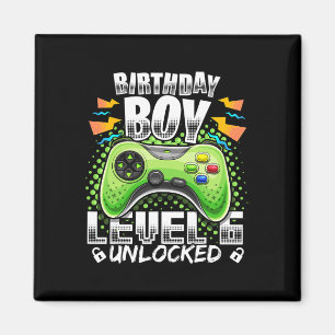 Aimant Level 6 Vidéo Game 6th Birthday Gamer Gif