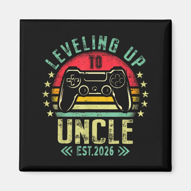 Aimant Leveling Up To Uncle 2026 Funny Gamer Soon To Be U (Devant)