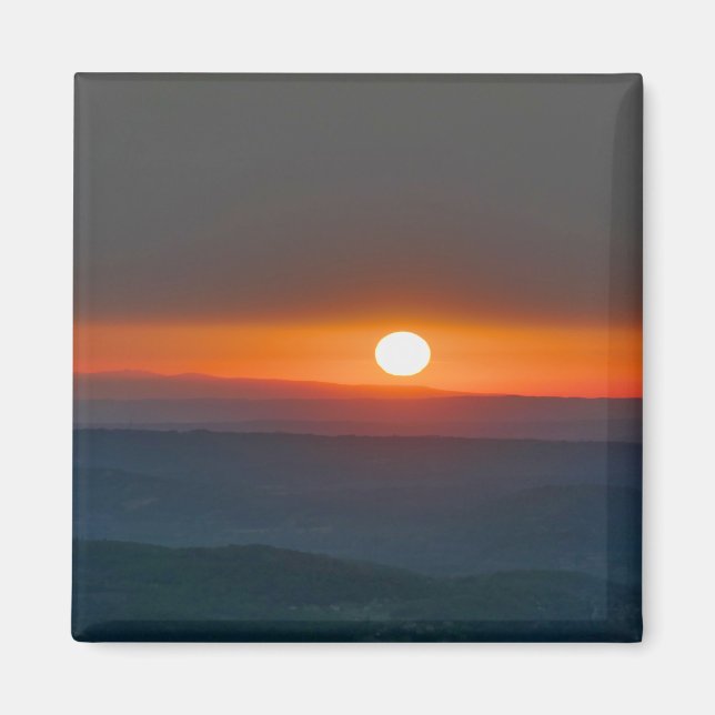 Aimant Lever de soleil en Dordogne (Devant)
