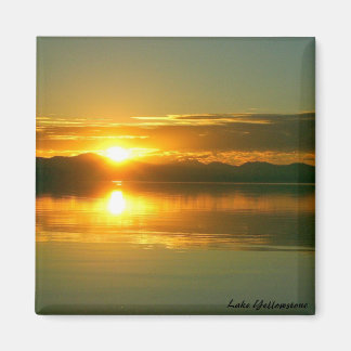 Aimant Lever de soleil sur le lac Yellowstone