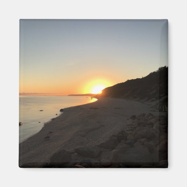 Aimant Lever de soleil sur le son de Long Island (Devant)