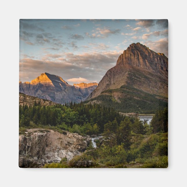 Aimant Lever du soleil au lac Swiftcurrent (Devant)