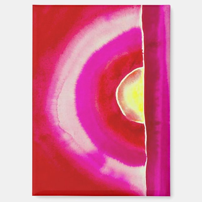 Aimant Lever du soleil, Georgia O'Keeffe,  (Recto)