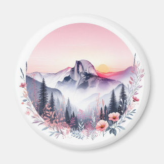 Aimant Lever Du Soleil Sur La Moitié Du Dôme