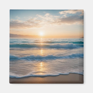 Aimant Lever du soleil sur la plage