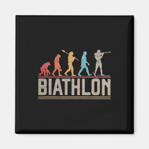 Aimant L'Évolution Du Biathlon Cible Tir Xc Skiin