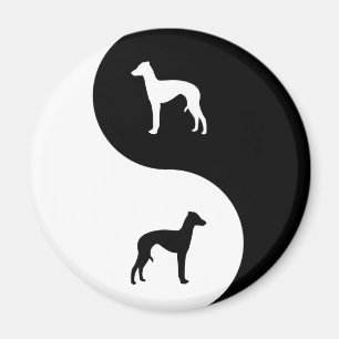 Aimant Lévrier italien Yin Yang