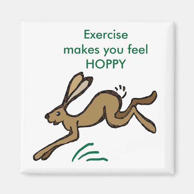 Aimant L'exercice vous fait sentir HOPPY (Devant)