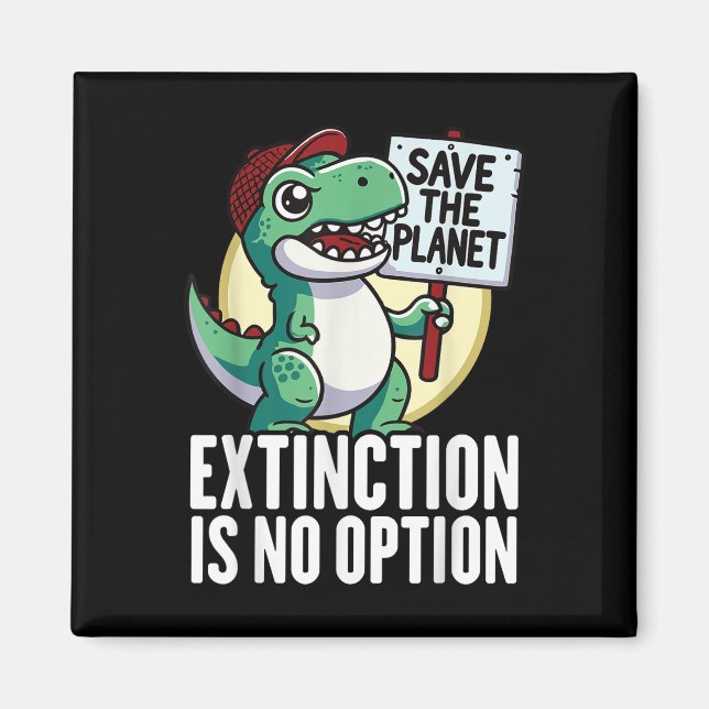 Aimant L'extinction n'est pas une option Pro environnemen (Devant)