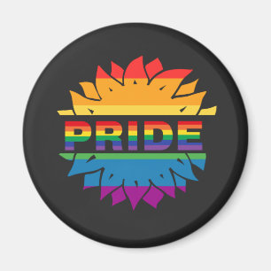 Aimant LGBT+Fierté amour. Arc-en-ciel
