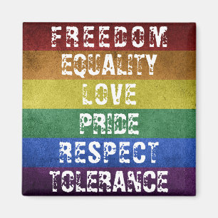 Aimant LGBT Pride Moderne Arc-en-ciel