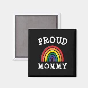 Aimant LGBTQ Fier maman Gay pride Fête des mères arc-en-c