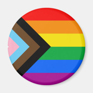 Aimant LGBTQ+ Indicateur de fierté de progrès