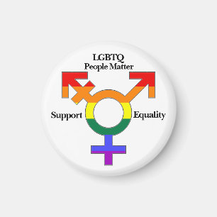 Aimant LGBTQ Les gens comptent, soutiennent l'égalité