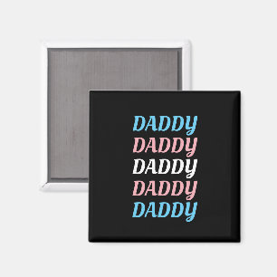 Aimant LGBTQ Papa Transgenre Pride Papa Fête des pères