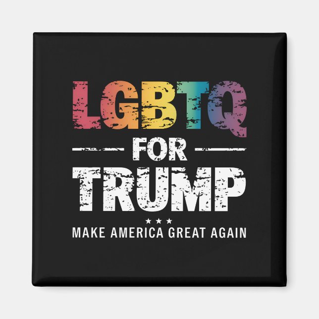AIMANT LGBTQ POUR TRUMP GAY LESBIENNE POUR TRUMP 2024  (Devant)