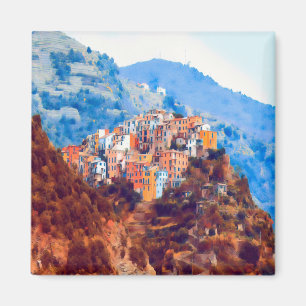 Aimant LGR037 CORNIGLIA, Cinque Terre, Italie, Frigo