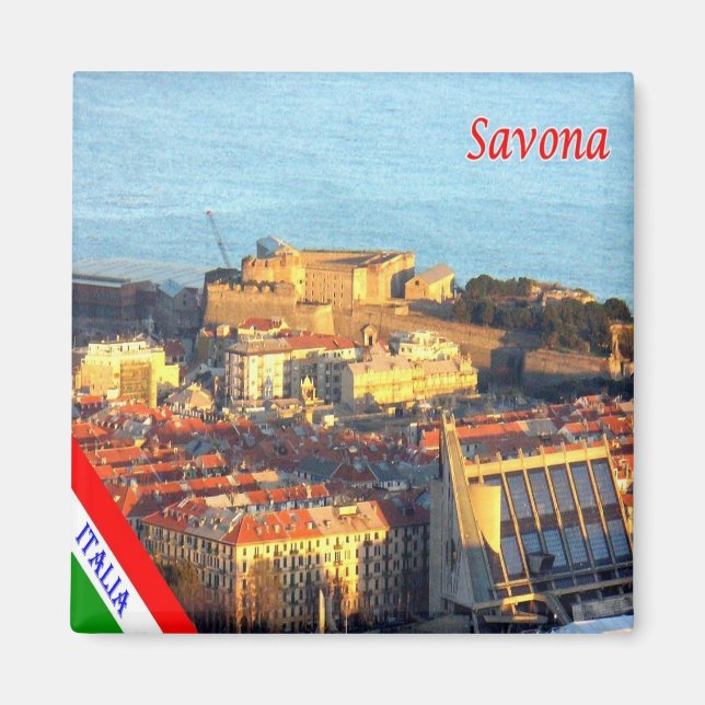 Aimant LGR078 SAVONA - Ligurie - Italie - Frigo (Devant)