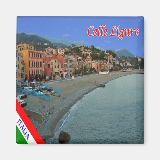 Aimant LGR093 CELLE LIGURE, Ligurie, Italie, Frigo (Devant)